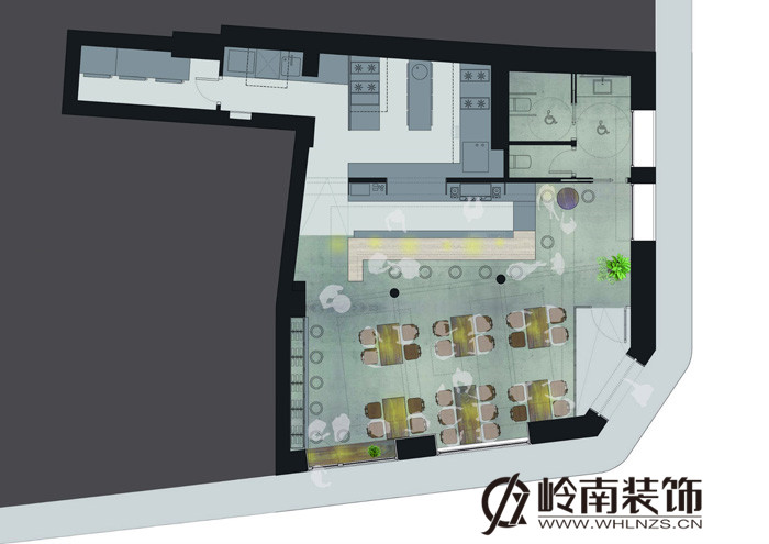 武汉餐厅装修设计案例施工图