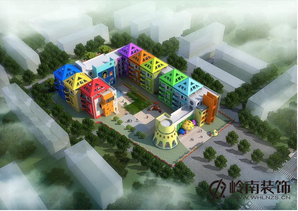武汉黄陂幼儿园装修设计案例效果图